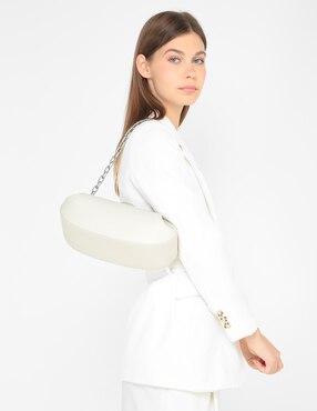 Bolsa hobo Yuzefi de piel para mujer