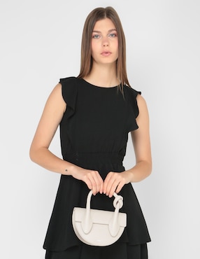 Bolsa bowler Yuzefi de piel para mujer