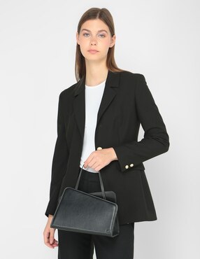 Bolsa satchel Yuzefi de piel para mujer