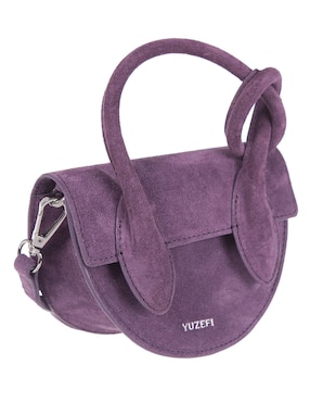 Bolsa crossbody Yuzefi de gamuza para mujer
