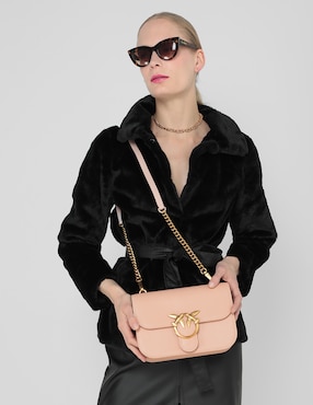 Bolsa crossbody Pinko Love Classic de piel para mujer