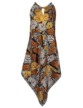 Vestido 3/4 casual Pineda Covalin Mariposa Macro para mujer