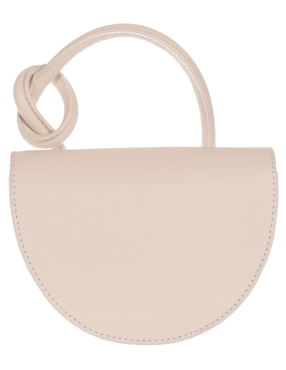 Bolsa crossbody Yuzefi Mini Pretzel de piel para mujer