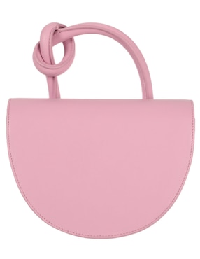 Bolsa flap Yuzefi Pretzel de piel para mujer