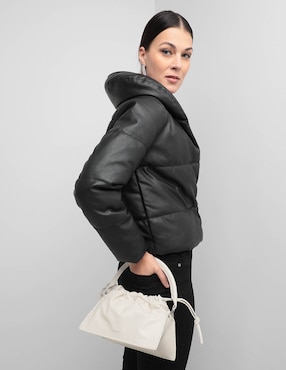 Bolsa flap Yuzefi Bom de piel para mujer