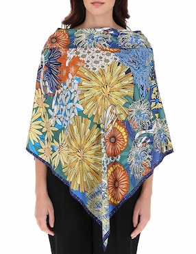 Poncho Pineda Covalin de seda