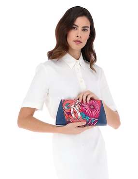 Bolsa clutch Pineda Covalin de seda para mujer