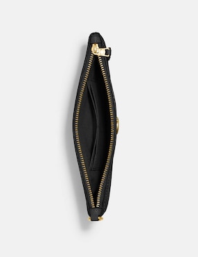 Bolsa wristlet Coach Polished pebble leather de piel para mujer