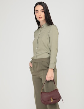 Bolsa crossbody Coccinelle Magie Ostrich de piel para mujer