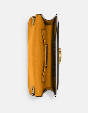 Bolsa wristlet Coach Polished Pebble Leather de piel para mujer