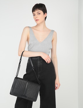 Bolsa flap Rebecca Minkoff de piel para mujer