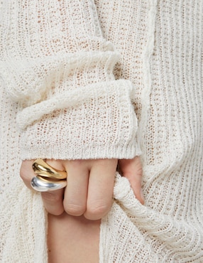Anillo Tous Balloon P 925 de plata vermeil brillante