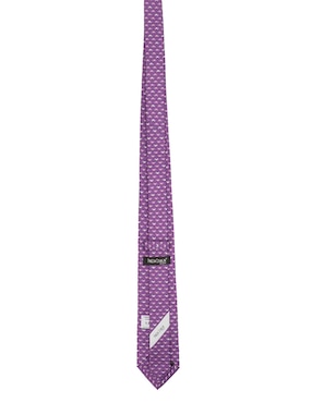Corbata Pineda Covalin regular de seda estampado gráfico para hombre