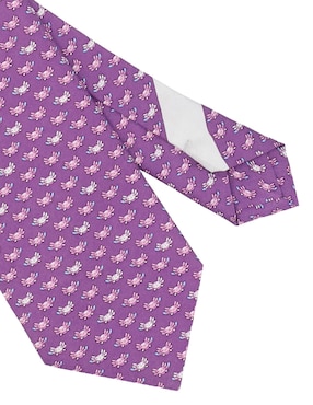 Corbata Pineda Covalin regular de seda estampado gráfico para hombre