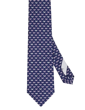Corbata Pineda Covalin regular de seda estampado gráfico para hombre