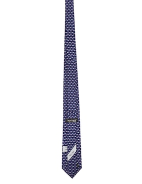 Corbata Pineda Covalin regular de seda estampado gráfico para hombre