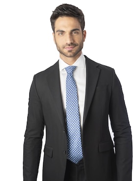Corbata Pineda Covalin regular de seda estampada para hombre