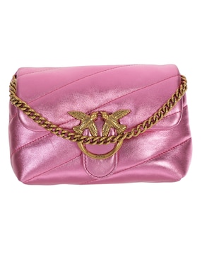 Bolsa Crossbody Pinko Love Baby Puff De Piel Para Mujer