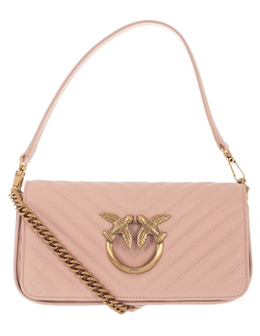 Bolsa Shoulder Pinko Love De Piel Para Mujer