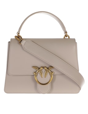 Bolsa Flap Pinko Love One Top De Piel Para Mujer