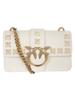 Bolsa Flap Pinko Love One De Piel Para Mujer