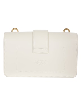 Bolsa flap Pinko Love One de piel para mujer