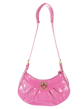 Bolsa Shoulder Pinko Love Bag Bon Bon De Piel Para Mujer