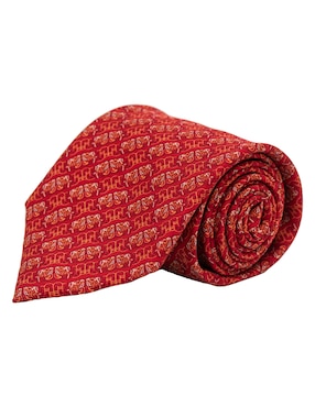 Corbata Pineda Covalin regular de seda estampado gráfico para hombre
