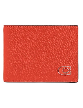 Cartera Coach Crossgrain Texture Leather Para Hombre