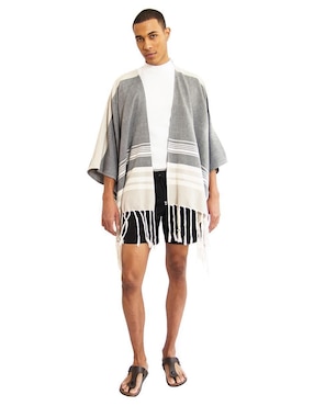 Poncho Rcano x Candor Rcano de algodón para hombre