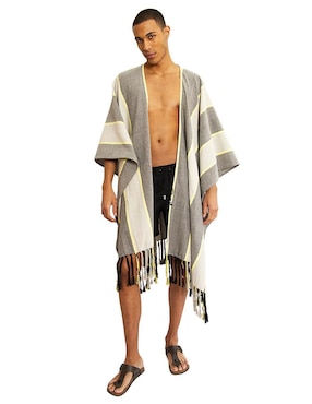 Poncho Rcano De Algodón Para Hombre