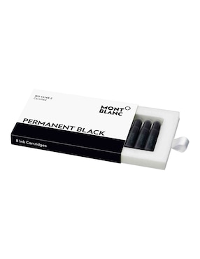 Repuesto para cartucho Montblanc Permanent Black 128209