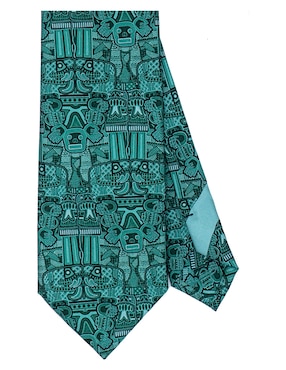 Corbata Pineda Covalin regular de seda estampado gráfico para hombre