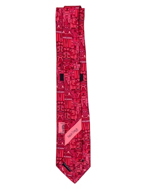 Corbata Pineda Covalin regular de seda estampado gráfico para hombre