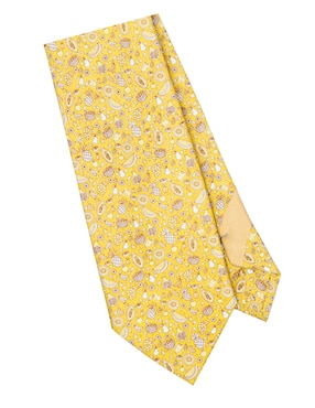 Corbata Pineda Covalin regular de seda estampado gráfico para hombre