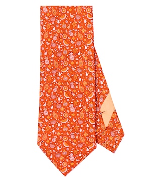 Corbata Pineda Covalin regular (6-8.5 cm) de seda estampado gráfico para hombre
