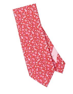 Corbata Pineda Covalin regular (6-8.5 cm) de seda estampado gráfico para hombre