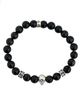 Pulsera Pineda Covalin de plata con obsidiana p 925