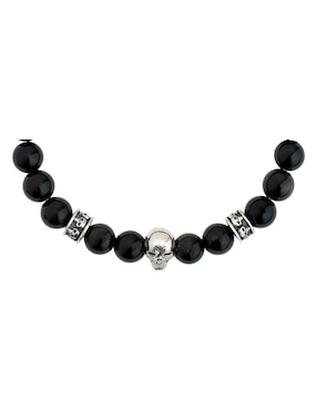 Pulsera Pineda Covalin de plata con obsidiana p 925