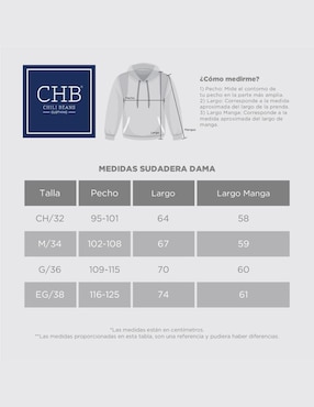 Sudadera con capucha y bolsa Chb Chili Beans Clothing Co. para mujer
