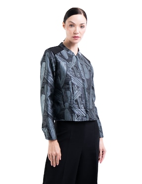 Chamarra casual Pineda Covalin Mazorca para mujer