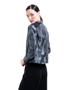 Chamarra casual Pineda Covalin Mazorca para mujer