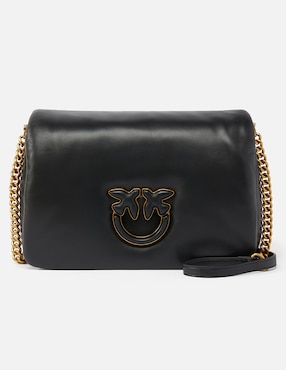 Bolsa Flap Pinko De Piel Para Mujer