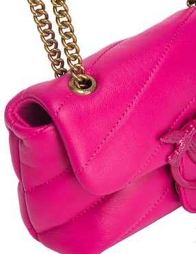 Bolsa flap Pinko de piel para mujer