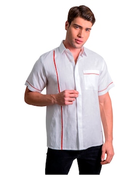 Guayabera Manga Corta Pineda Covalin Para Hombre