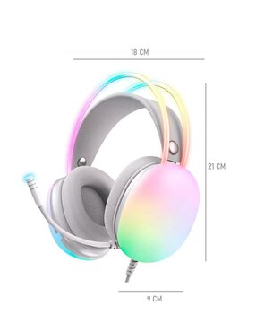 Audífonos Over-Ear Genérica X25-001 alámbricos con cancelación de ruido