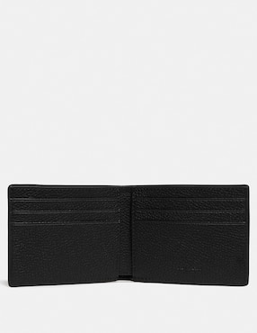 Cartera Coach Signature Pebble Leather para hombre