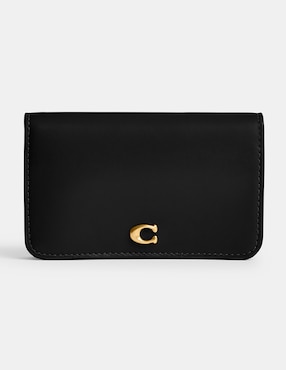 Tarjetero Coach piel Refined Calf Leather para mujer