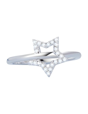 Anillo De Estrella Ame Jewelry Stars P925 De Plata Zirconia