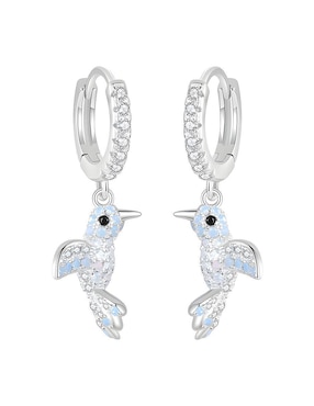 Corto De Colibrí Ame Jewelry Animals De Plata P925 Acabado Brillante Zirconia